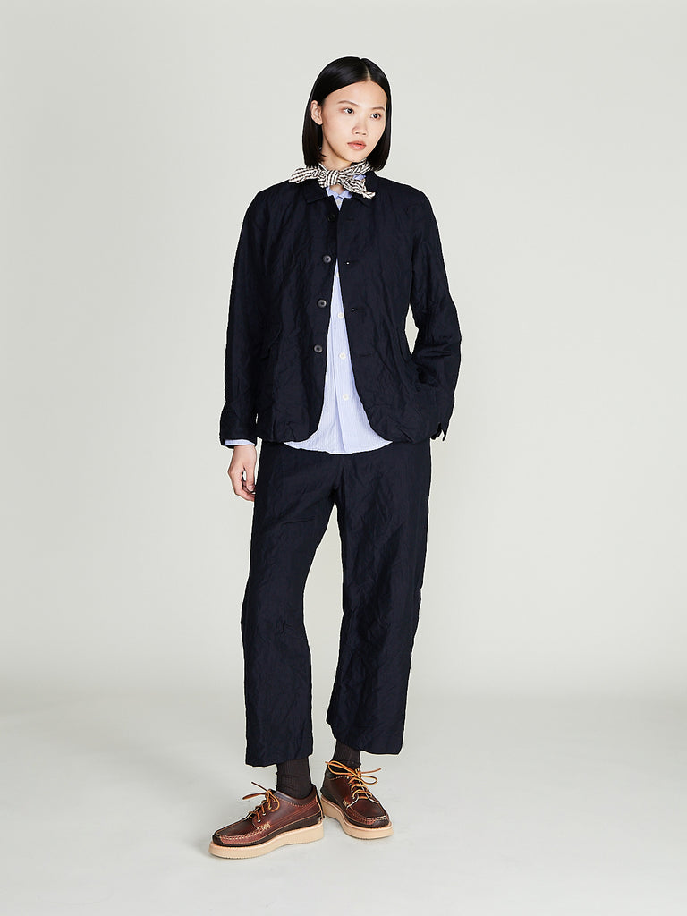Unkruid - Inmo Pants Trousers in Midnight Fine Herringbone