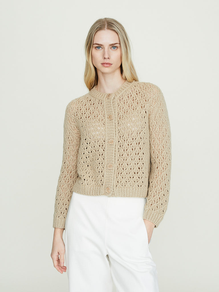 Wommelsdorff Mabel Cardigan in Desert