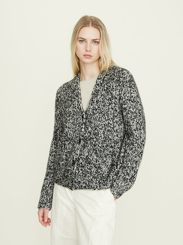 Wommelsdorff Stella Cardigan in Panda/Off White