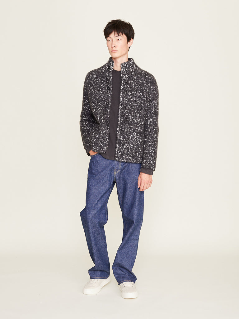 Wommelsdorff - Yohji Cardigan in Moor, Anthtrazit & Off White