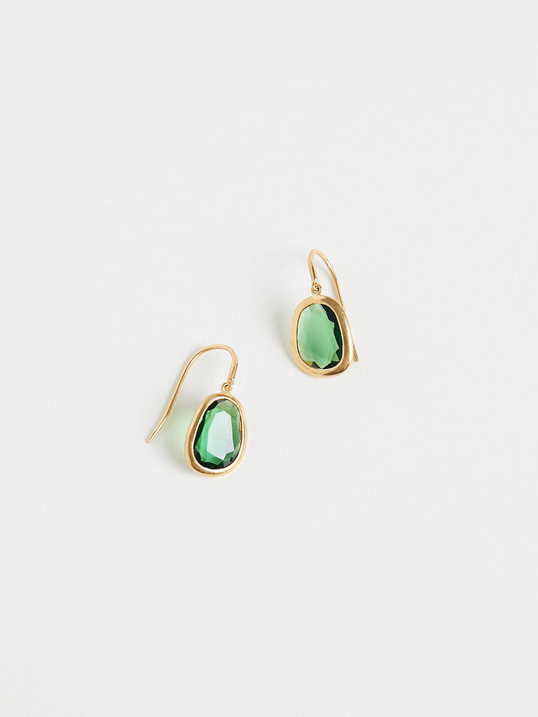 William Welstead - 5.14ct Tsavorite Hook Earrings in 22k Yellow Gold