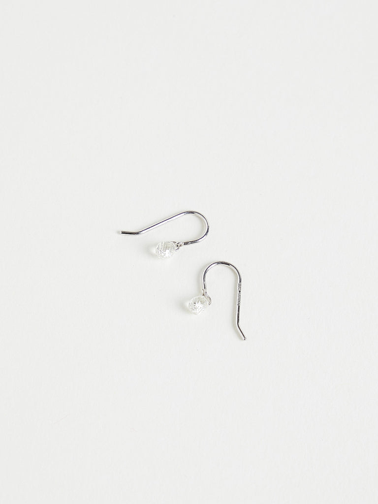 William Welstead - 1.02ct Briolette Diamond Hook Earrings on Platinum