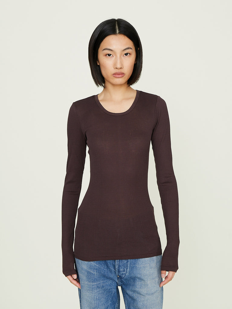 Malu - Zoe Crew Neck Long Sleeve in Brown