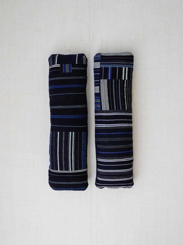 dosa - Recycled Bolster Pillow in Indigo Mix
