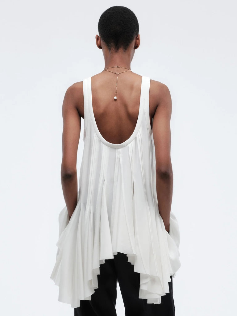 Pintuck Top in Cream