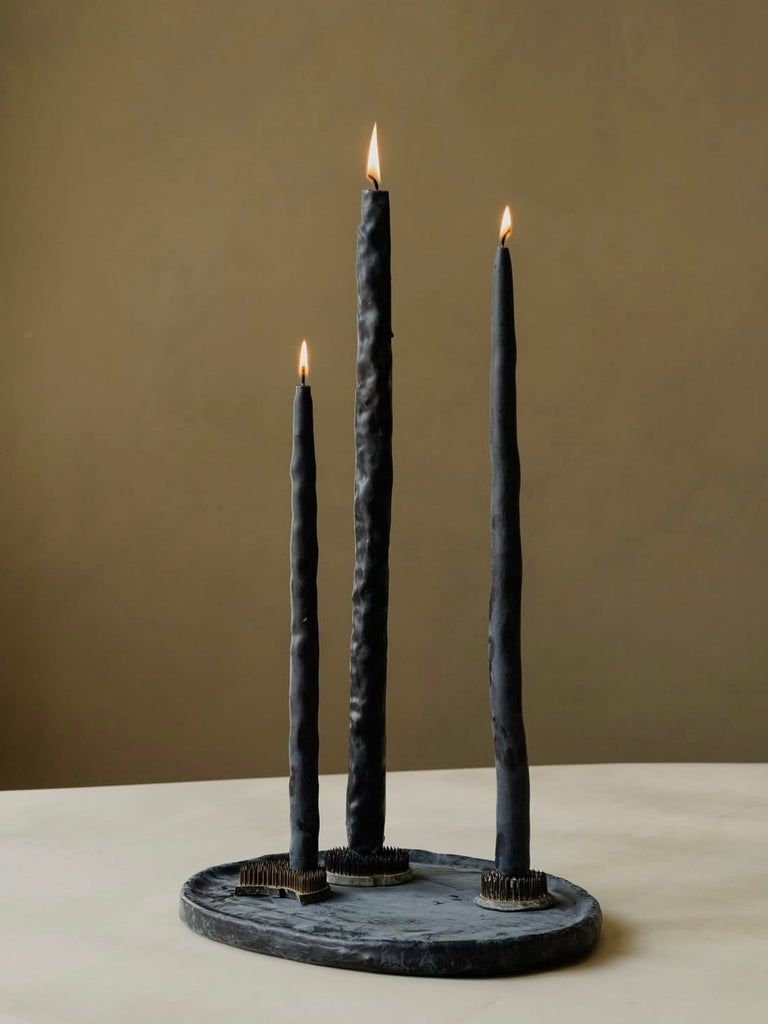 Oberflacht Root Candle in Black