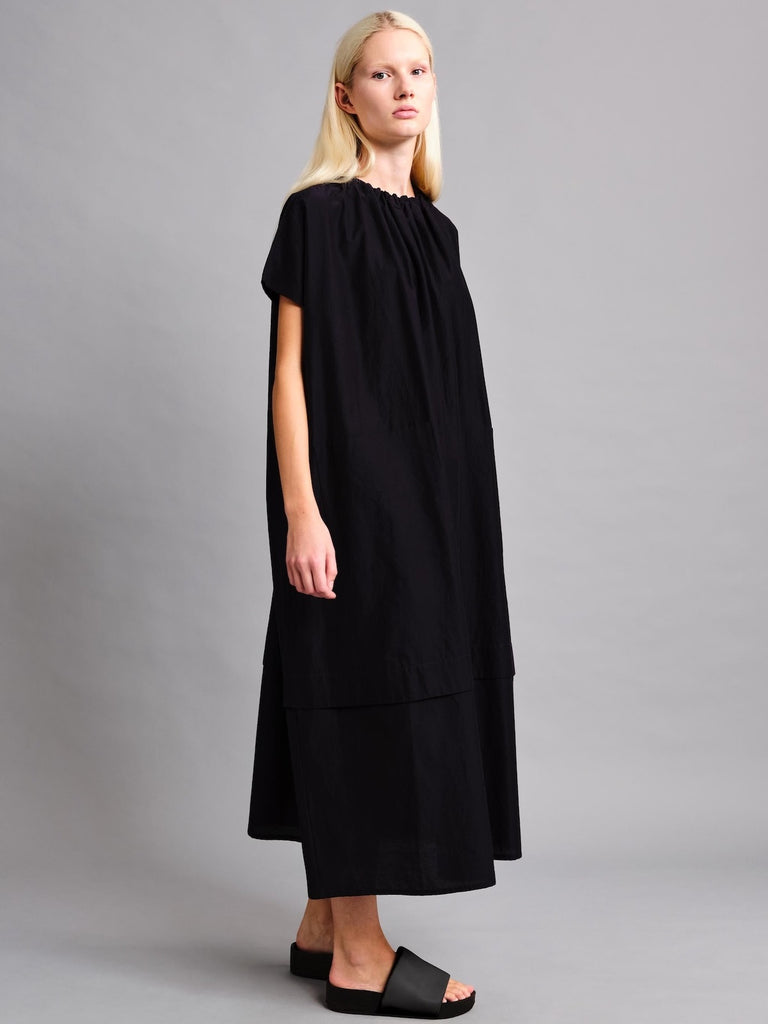 Toogood The Poet Dress in Cotton Silk Ink