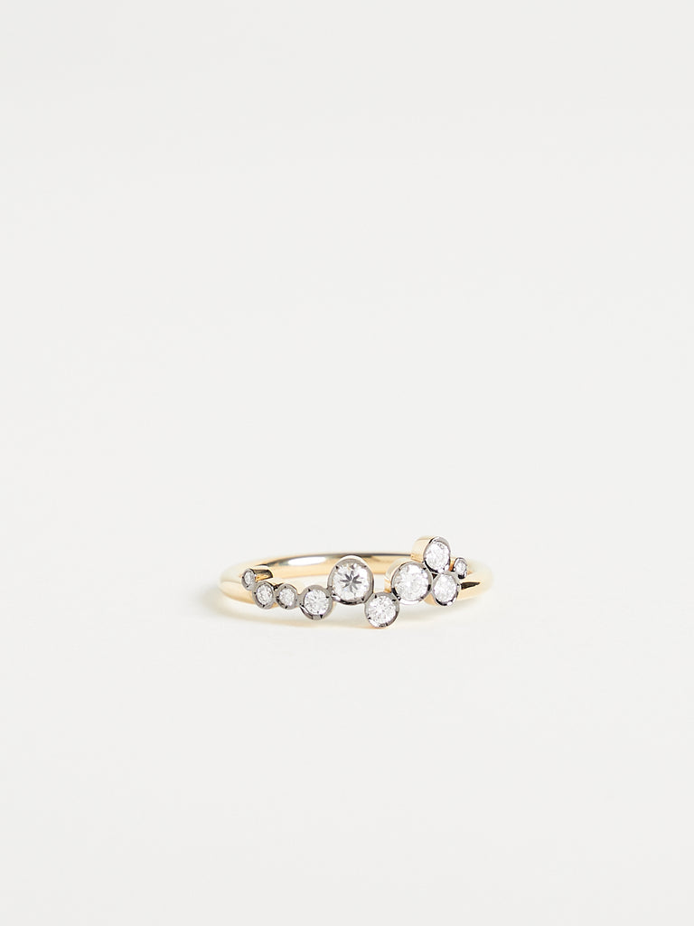 Yannis Sergakis Celeste 2 Ring in 18k Yellow Gold with 0.29ct White Diamond