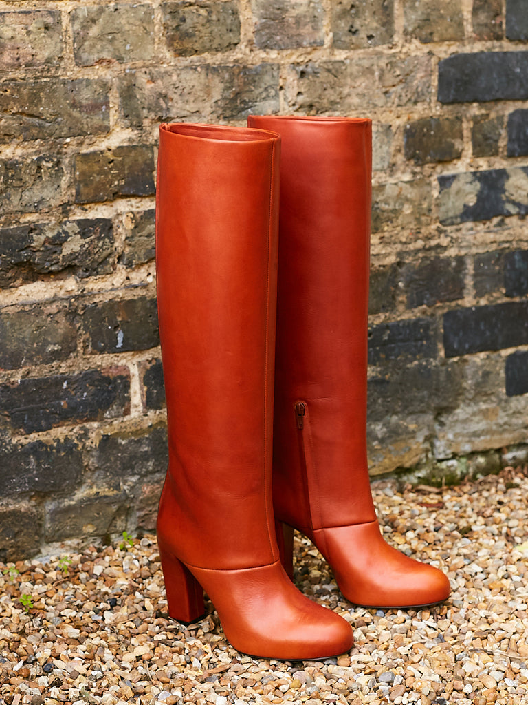 High Boot in Terracotta