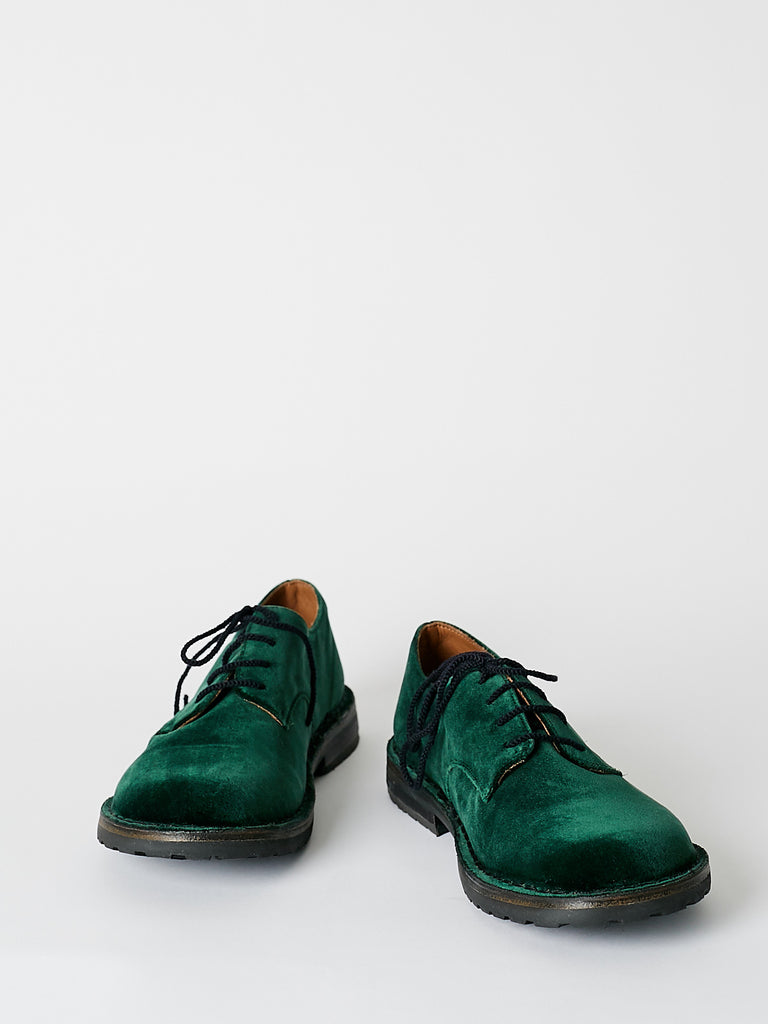 Daniela Gregis Stringata Easy Lace Up Shoe in Green