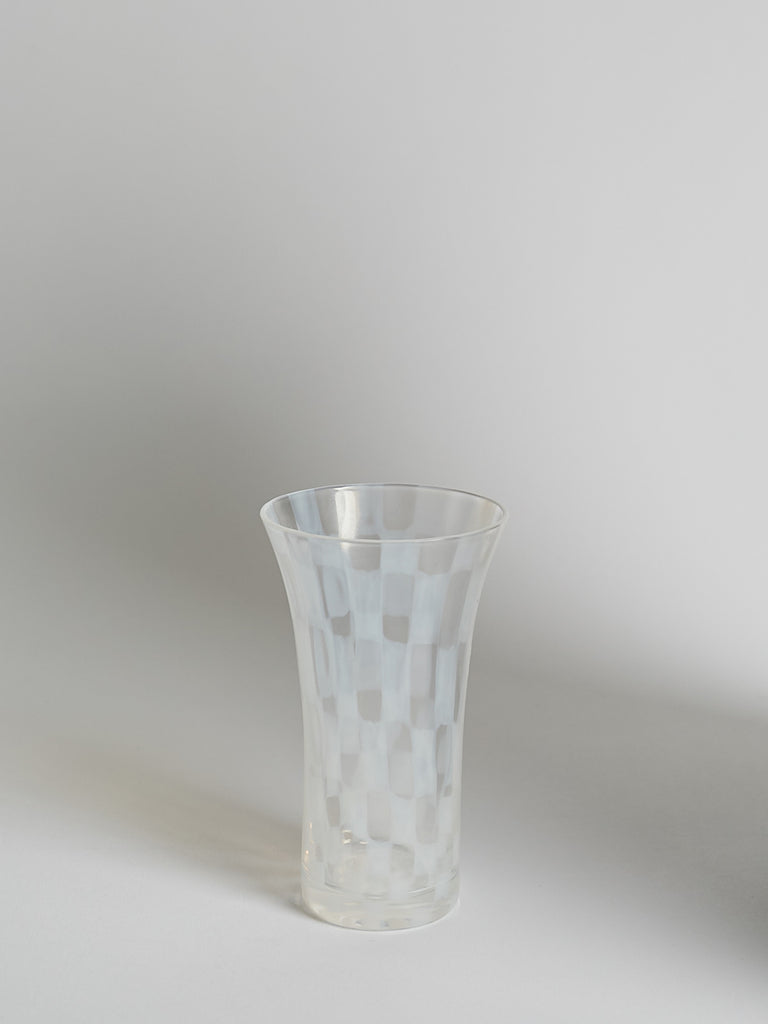 Hirota Glass Beer Glass in Check