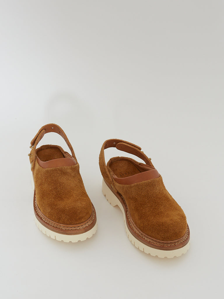 Feit Gardener Suede Clog in Tan Suede