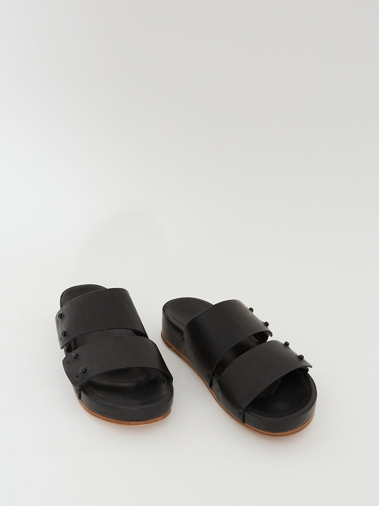 Feit Two Strap Sandal in Black