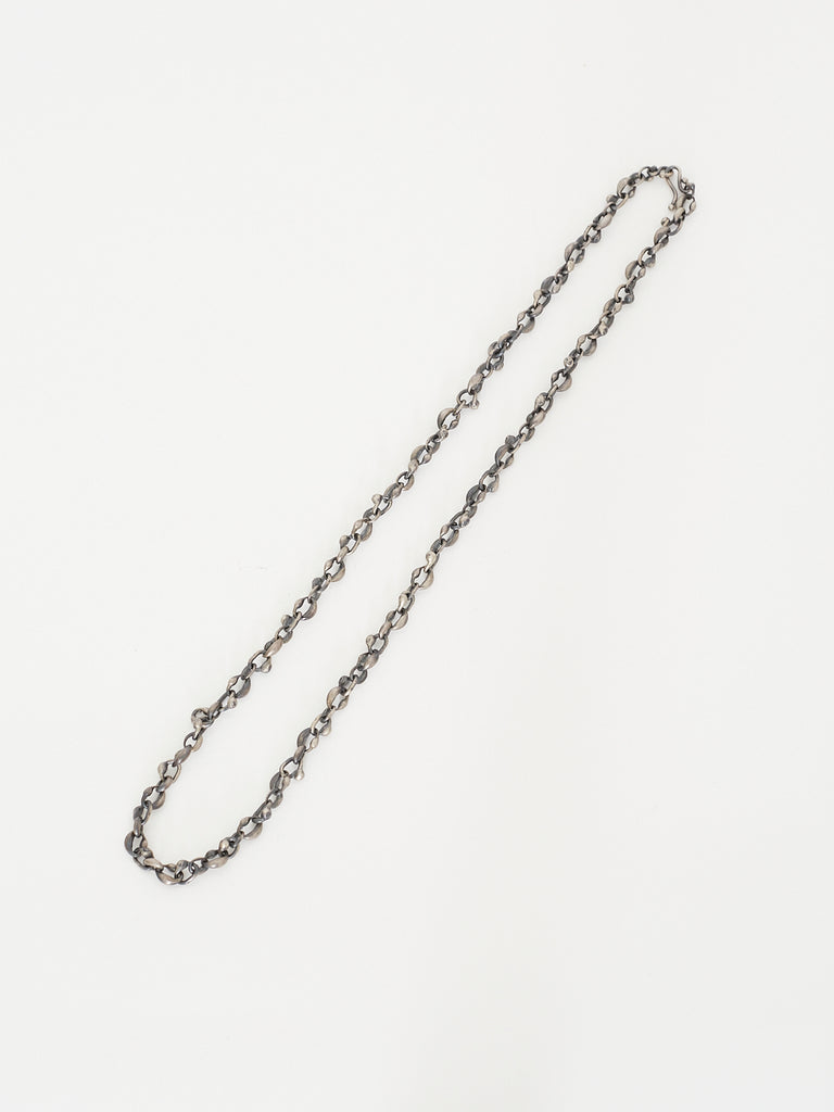 Ten Thousand Things Cast Linked Ovals Choker in Oxidised Sterling Silver