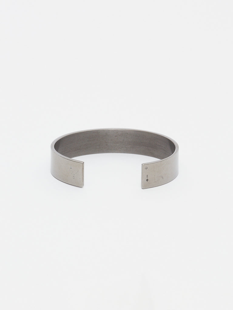 Le Gramme 41g Ribbon Bracelet in Sterling Silver with Polished Ruthenium