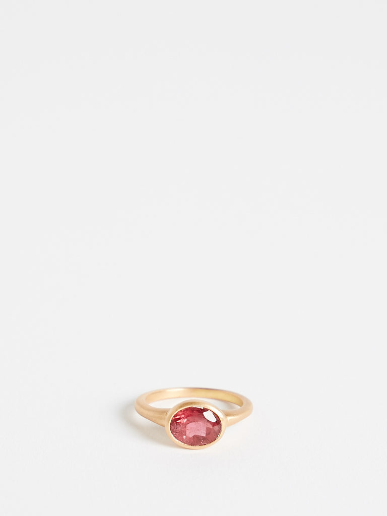 Anaconda Maisie High Ring in 18k Red Gold with 2.17ct Rose Tourmaline