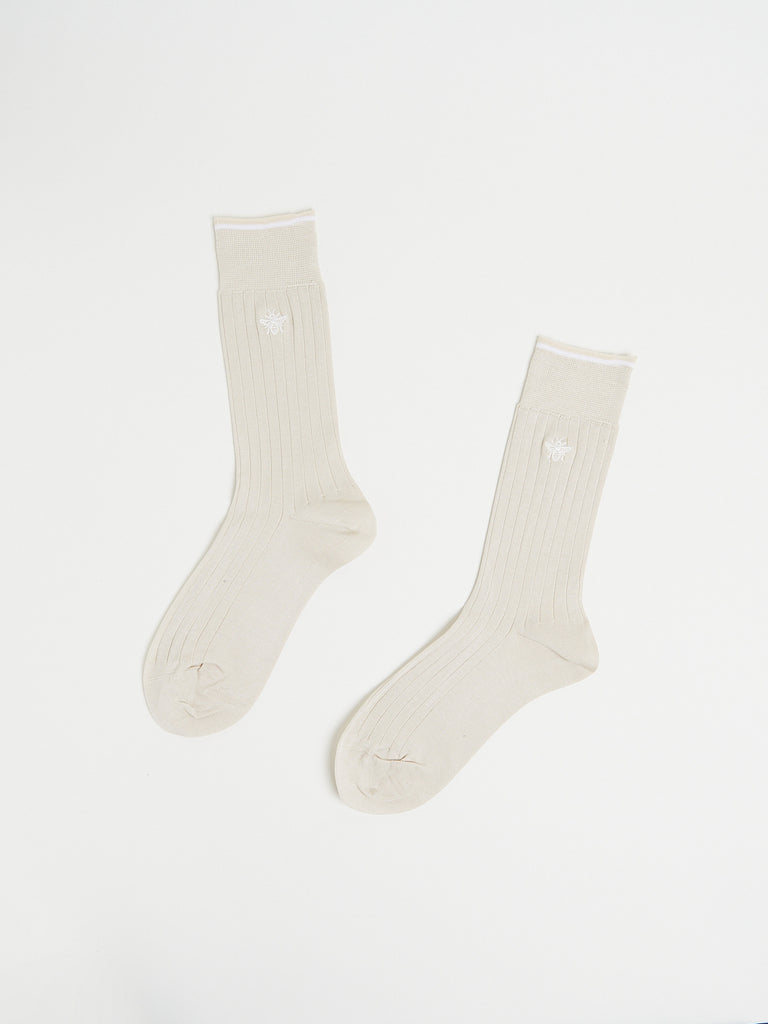 Antipast Double Cotton Socks in Ivory