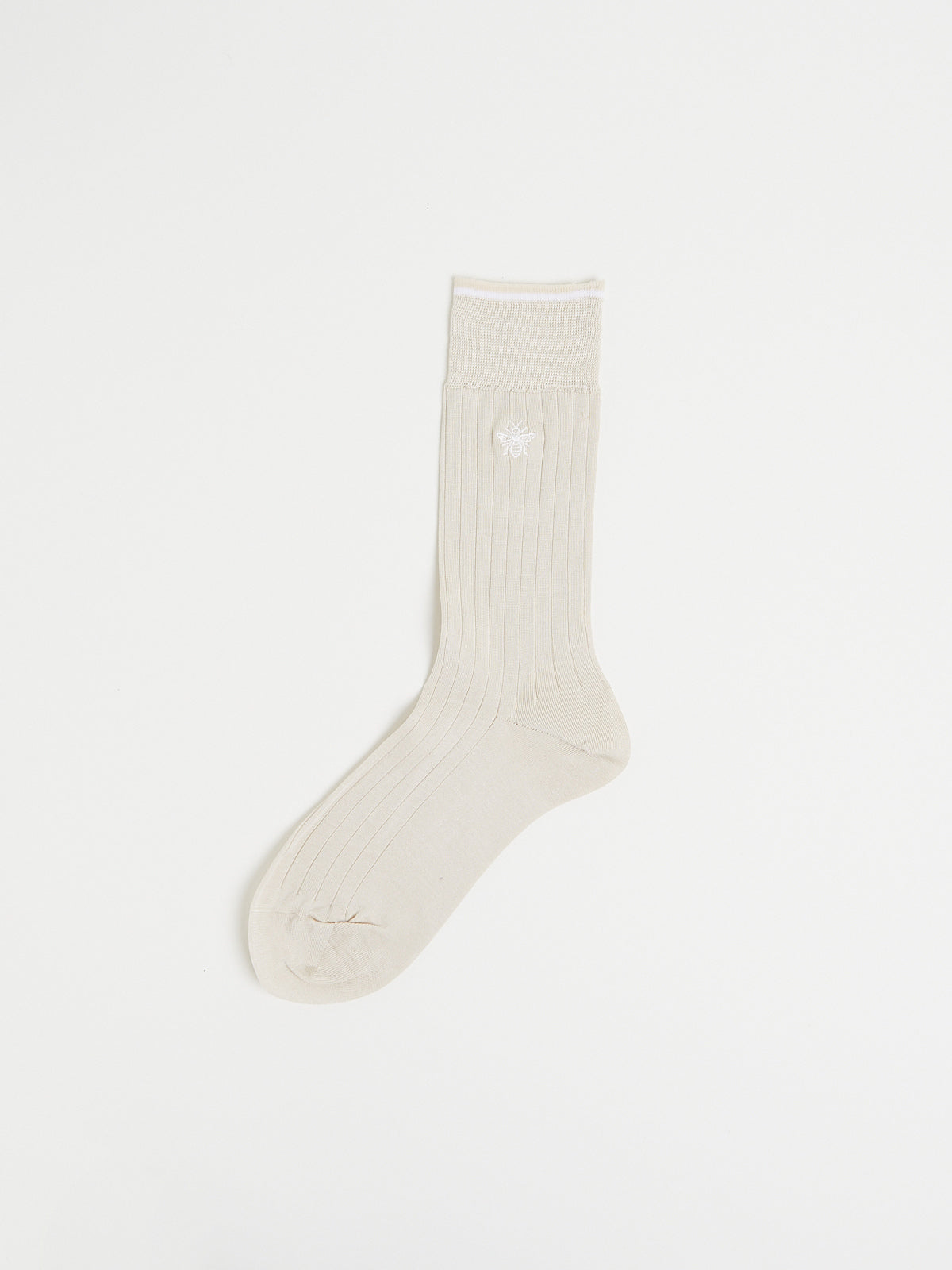 Antipast Double Cotton Socks in Ivory Mouki Mou