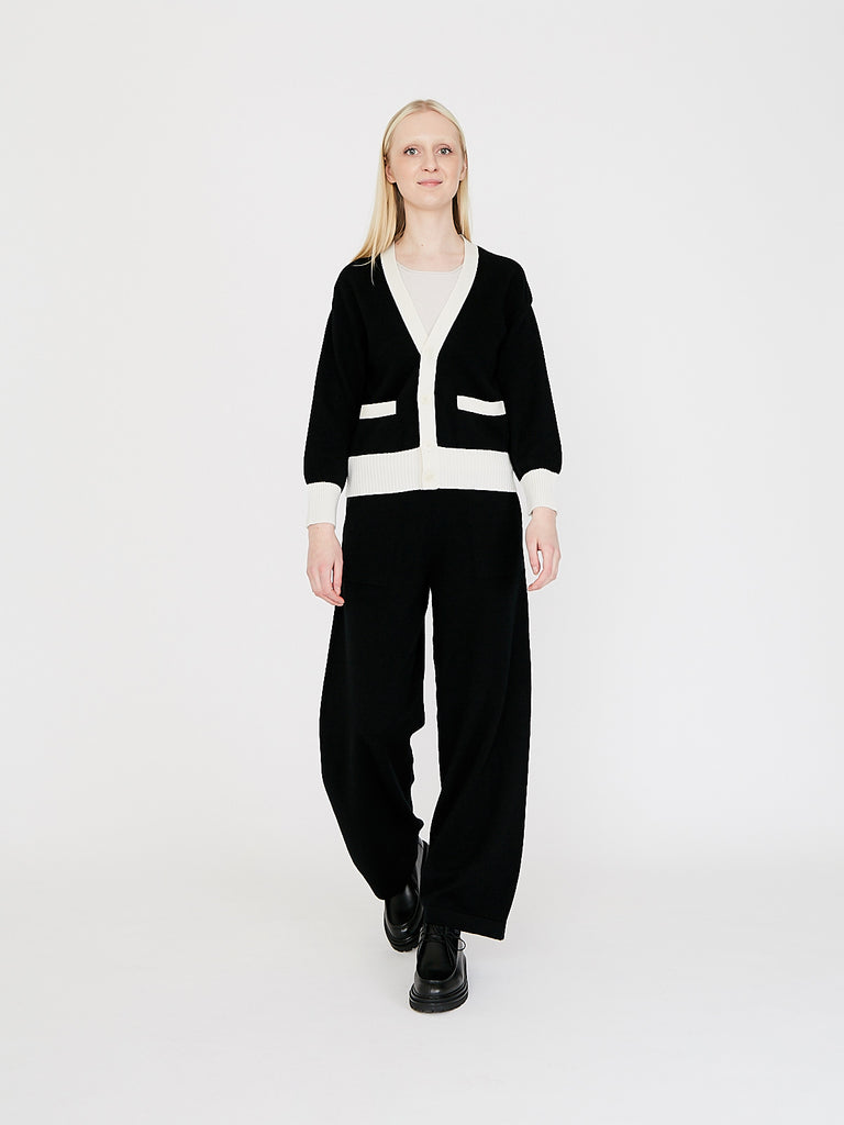 Clements Ribeiro Deauville Cardigan in Black/White