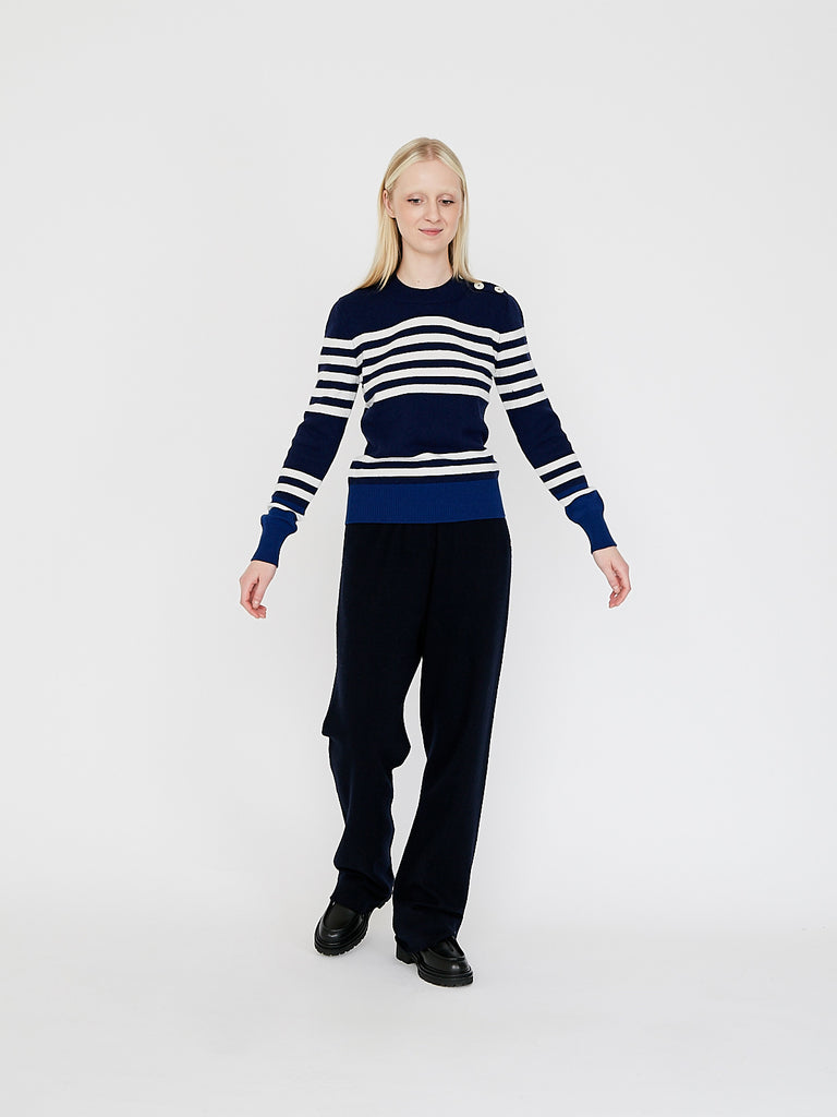 Clements Ribeiro Breton Top in Navy/White