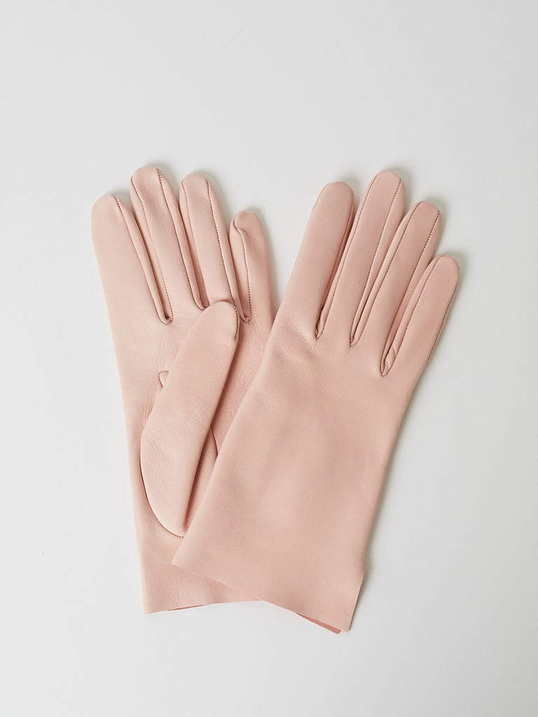 Daniela Gregis Guanti Gloves Nappa Sfoderato Taglio Vivo in Pink
