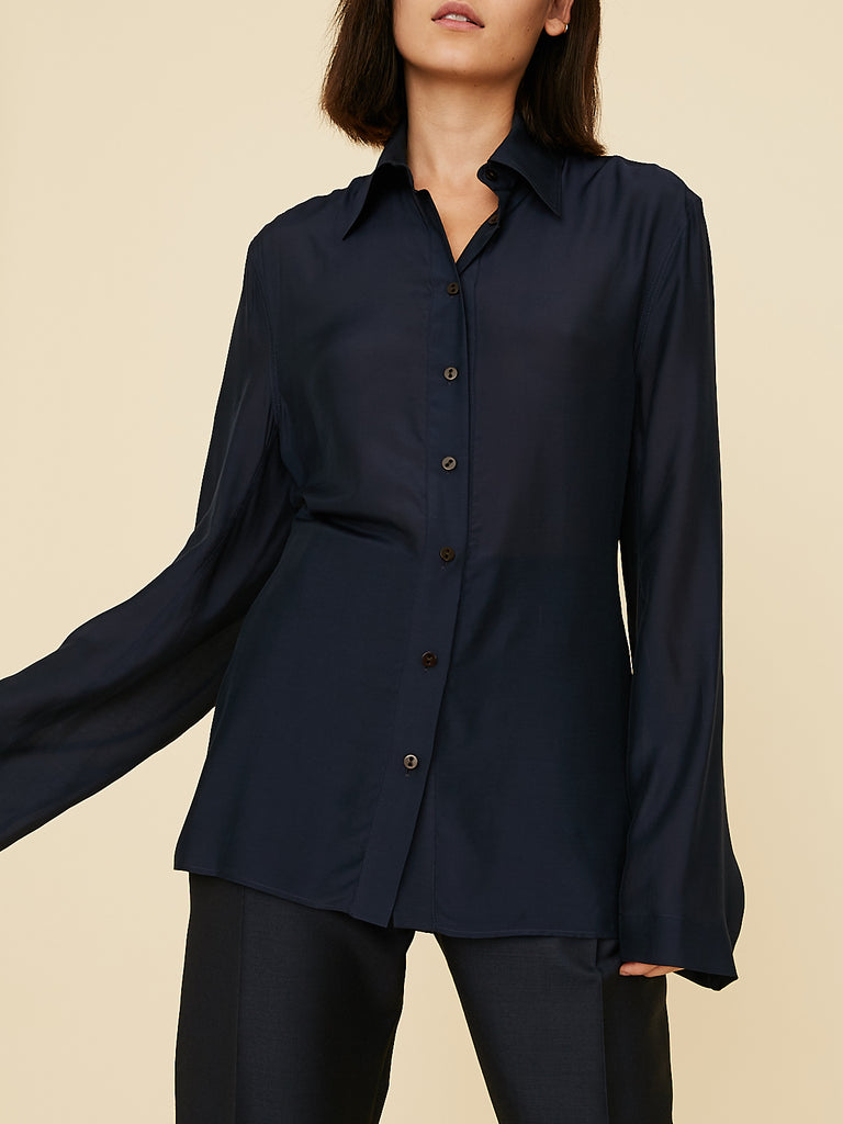 Eftychia Basic Shirt in Dark Navy