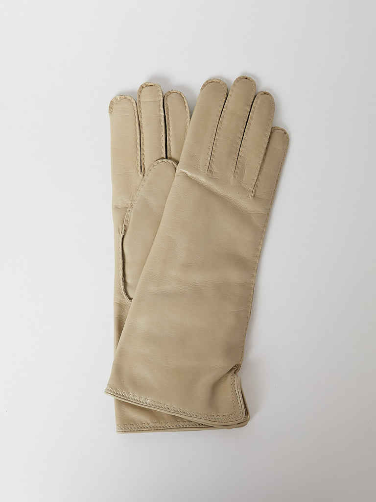 Neri Firenze Nara Lungo Nappa Gloves in Beige