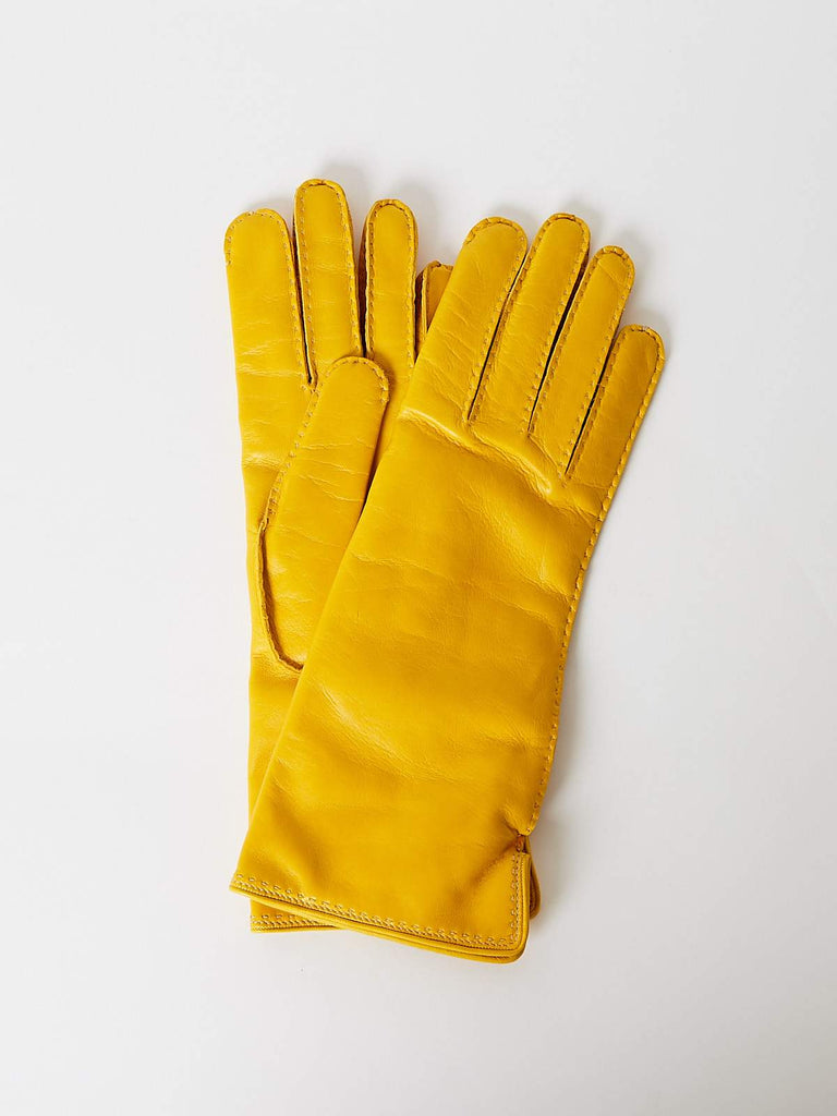 Neri Firenze Nara Lungo Nappa Gloves in Lemon