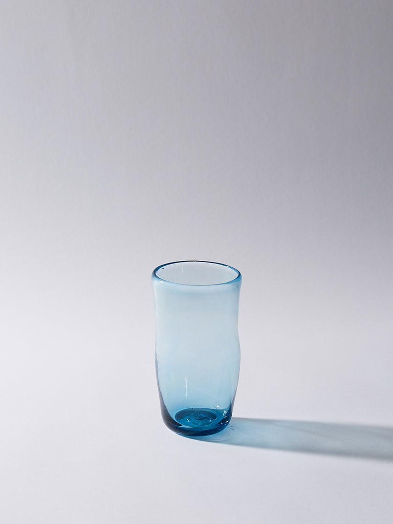 Nikos Haritakis Glass Water Glass in Light Blue
