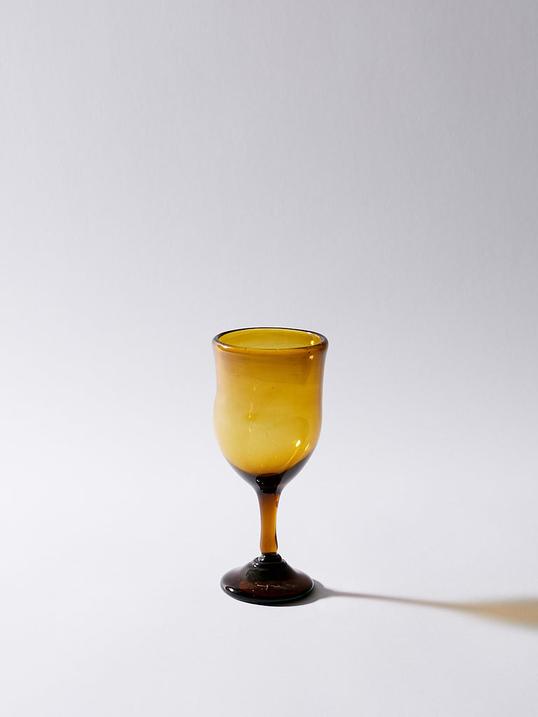 Nikos Haritakis Glass Wine Glass in Amber