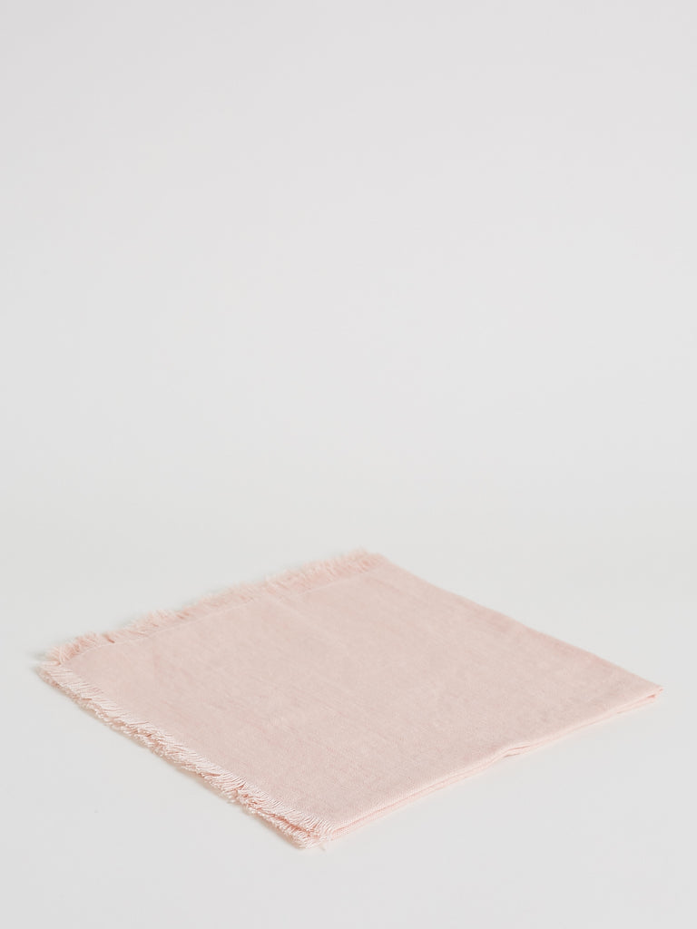  Once Milano Napkin with Fringing in Pale Pink