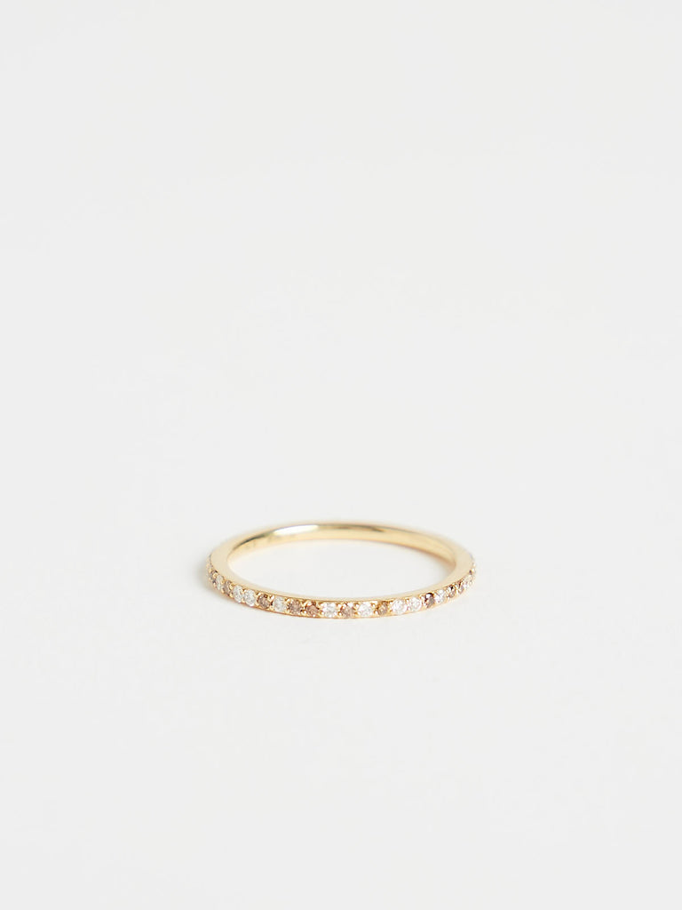 Raphaele Canot Leopard Ring in 18k Yellow Gold with Brown and White Diamonds