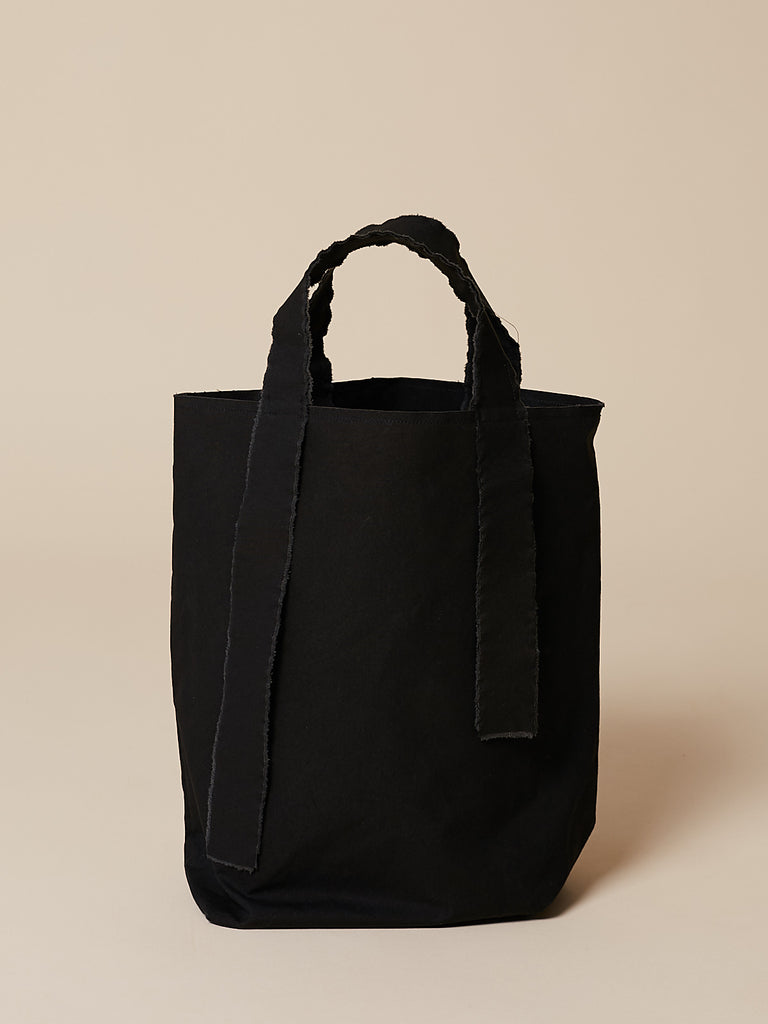 Double Layer Long Carry Bag in Black