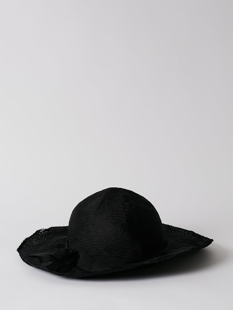 Scha Traveller Short Unique Hat In Black Straw