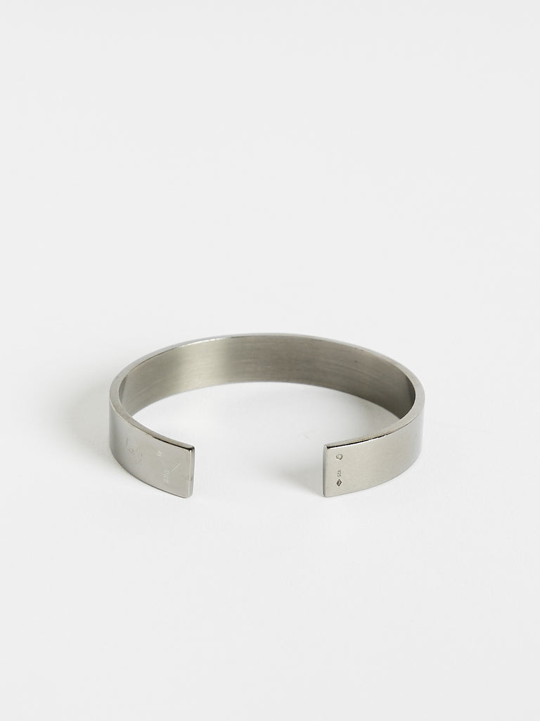 Le Gramme 33g Ribbon Bracelet in Sterling Silver with Polished Ruthenium