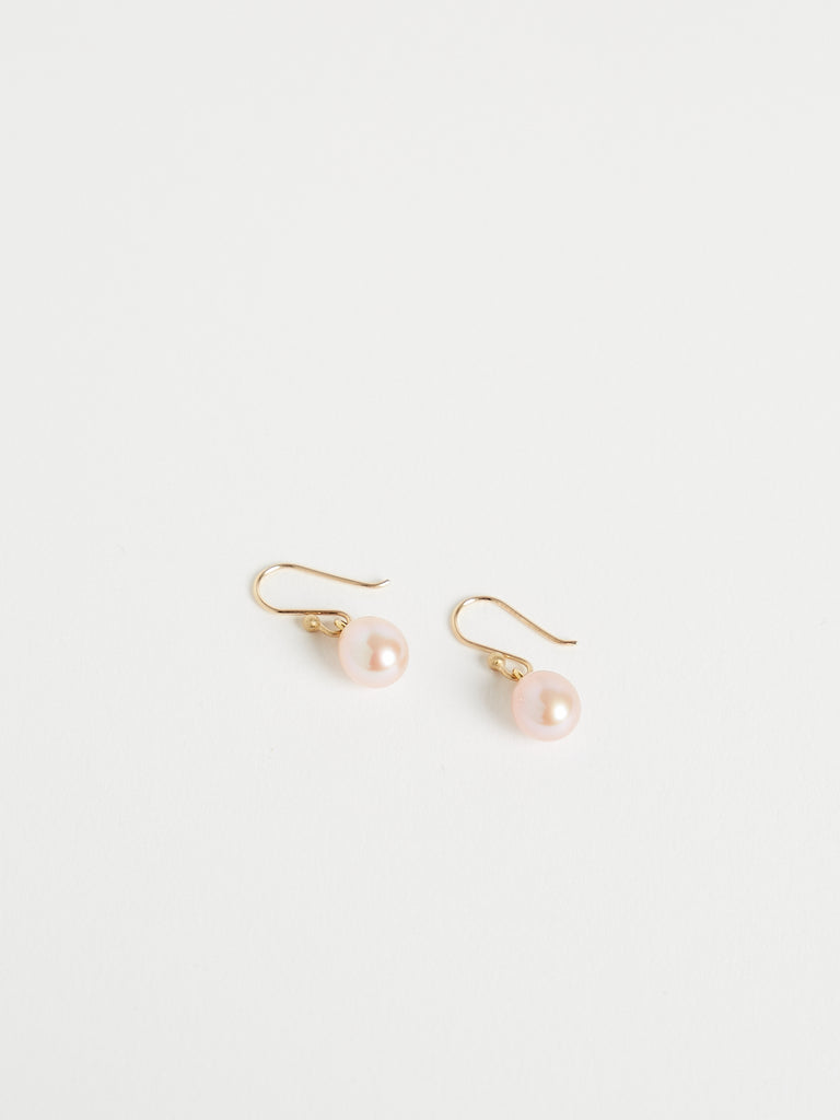 Ted Muehling Small Pink Pearl Earrings