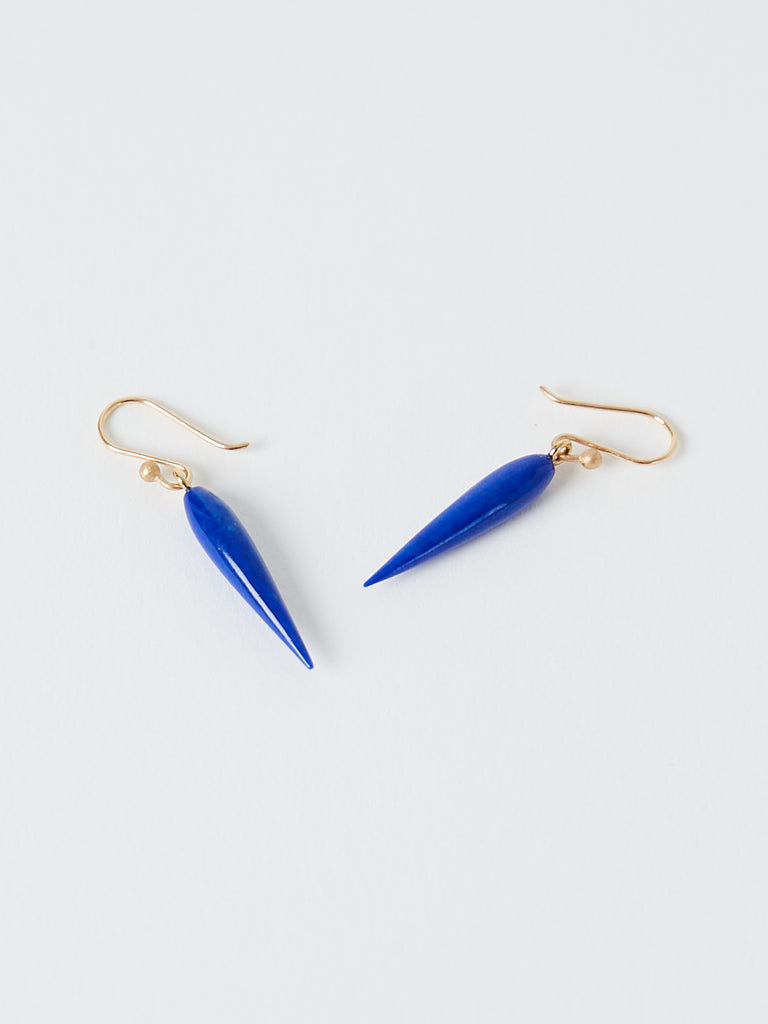 Rice Earrings in Lapis