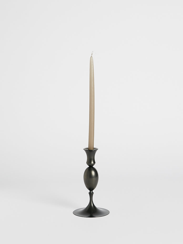 E.R. Butler & CO 0203 Biedermeir Ted Muehling Candlesticks in Oxidised Bronze