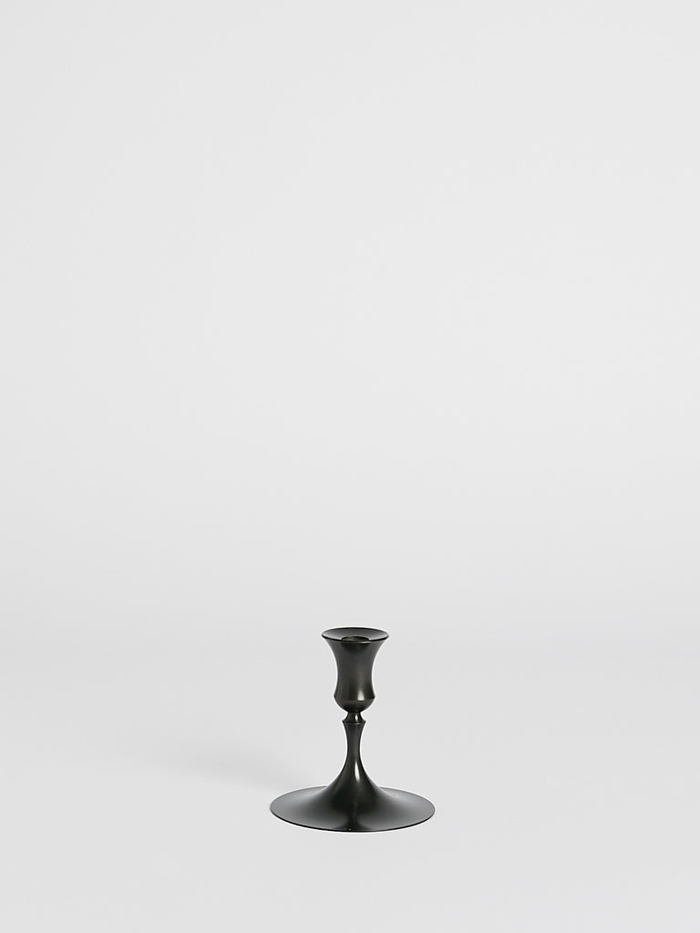 E.R. Butler & CO 0201 Biedermeir Ted Muehling Candlesticks in Oxidised Bronze
