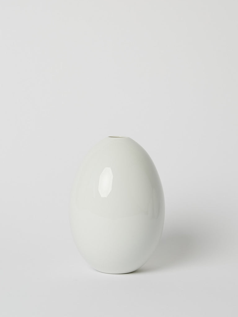 Nymphenburg Egg Vase 16cm in White Glazed