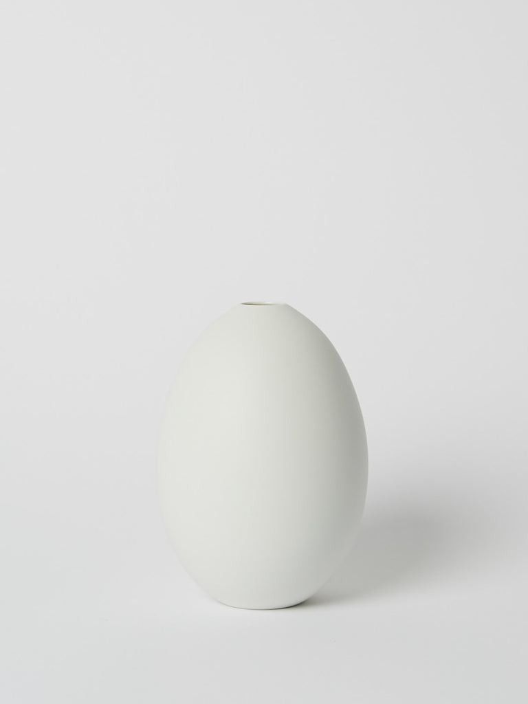 Nymphenburg Egg Vase 16cm in White Bisque