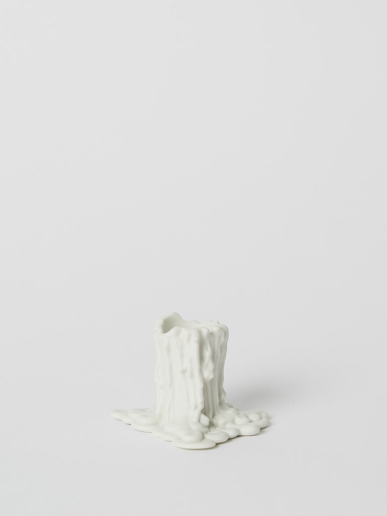 Nymphenburg Candlestick Vesuvius 5cm in White Bisque