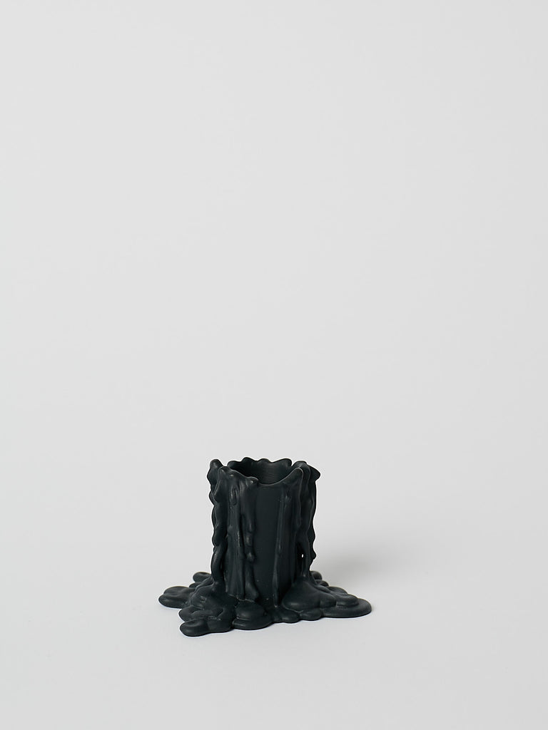 Nymphenburg Candlestick Vesuvius 5cm in Black Bisque